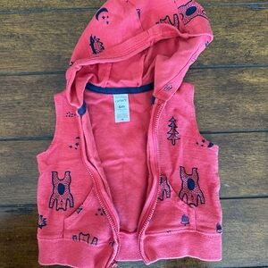 Carter's Coral Hooded Baby Vest